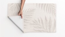 Badematte >FERYA< in natur, 100% Polyester MAGICSOFT - 100x60x1,8cm (LxBxH)