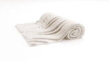 Badematte >FERYA< in natur, 100% Polyester MAGICSOFT - 120x70x1,8cm (LxBxH)