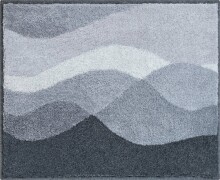 Badematte >HILLS< in anthrazit, 100% Polyacryl...