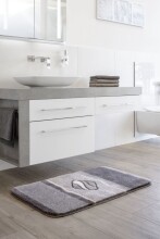 Badematte >JEWEL< in taupe, 100% Polyacryl ULTRASOFT - 100x60x2,4cm (LxBxH)