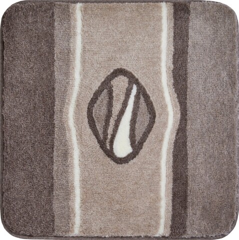 Badematte >JEWEL< in taupe, 100% Polyacryl ULTRASOFT - 60x60x2,4cm (LxBxH)