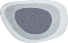 Badematte >LAKE< in silbergrau, 100% Polyacryl EXTRASOFT - 75x50x2,4cm (LxBxH)