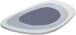 Badematte >LAKE< in silbergrau, 100% Polyacryl EXTRASOFT - 75x50x2,4cm (LxBxH)