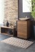 Badematte >VOGUE< in natur, 100% Baumwolle - 100x60x2,4cm (LxBxH)