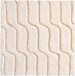 Badematte >VOGUE< in natur, 100% Baumwolle - 60x60x2,4cm (LxBxH)
