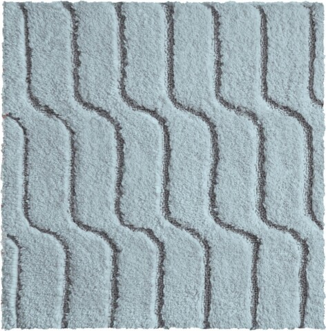 Badematte >VOGUE< in salbei, 100% Baumwolle - 60x60x2,4cm (LxBxH)