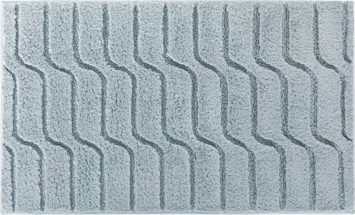 Badematte >VOGUE< in salbei, 100% Baumwolle - 120x70x2,4cm (LxBxH)