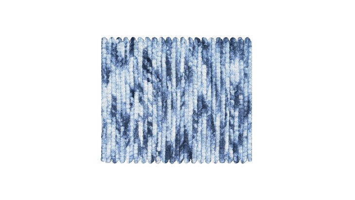 Badematte >LEONIE< in denim blue - 60x50x1,5 (LxBxH)