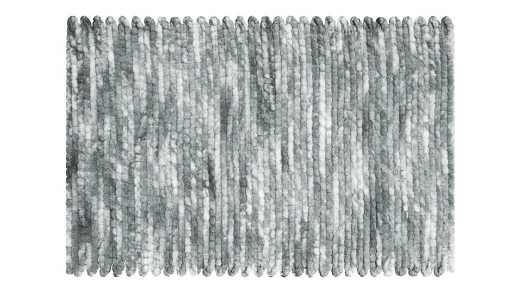 Badematte >LEONIE< in anthrazit - 90x60x1,5 (LxBxH)