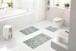 Badematte >LEONIE< in anthrazit - 90x60x1,5 (LxBxH)