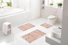 Badematte >LEONIE< in terracotta - 90x60x1,5 (LxBxH)