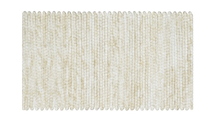 Badematte >LEONIE< in beige - 115x65x1,5 (LxBxH)