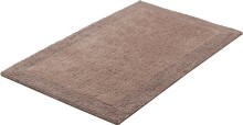 Badematte >LUXOR< in taupe, 100% Baumwolle - 100x60x2,2cm (LxBxH)