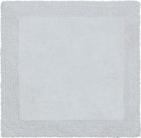 Badematte >LUXOR< in weiss, 100% Baumwolle - 60x60x2,2cm (LxBxH)