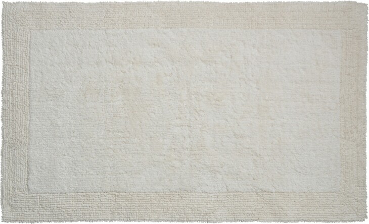 Badematte >LUXOR< in natur, 100% Baumwolle - 120x70x2,2cm (LxBxH)