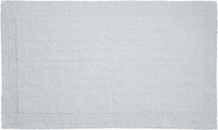 Badematte >LUXOR< in weiss, 100% Baumwolle - 150x80x2,2cm (LxBxH)