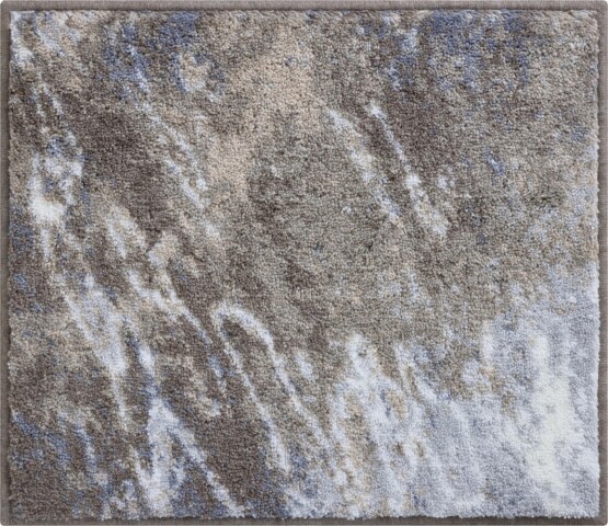 Badematte >MAGMA< in taupe, 100% Polyacryl - 60x50x2cm (LxBxH)