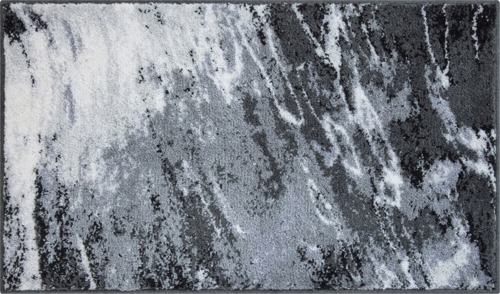 Badematte >MAGMA< in grau, 100% Polyacryl - 100x60x2cm (LxBxH)