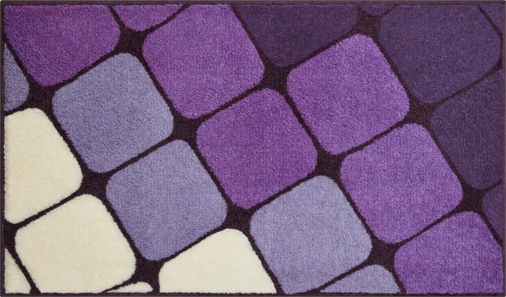 Badematte >SHANGA< in flieder, 100% Polyacryl SUPERSOFT - 100x60x2cm (LxBxH)