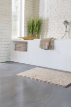 Badematte >MARLA< in natur, 100% Baumwolle - 90x60x1,7cm (LxBxH)