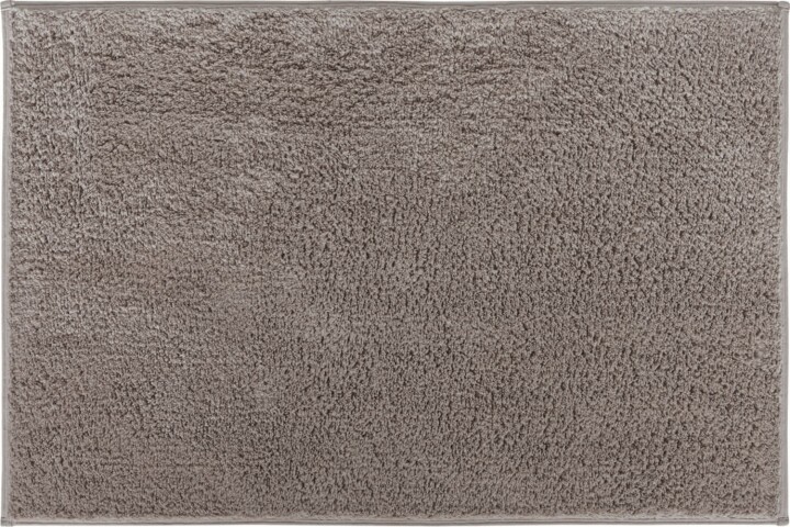 Badematte >MARLA< in taupe, 100% Baumwolle - 90x60x1,7cm (LxBxH)