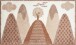 Badematte >MOUNTAINS< in beige, 100% Polyacryl SUPERSOFT - 90x60x1,7cm (LxBxH)