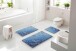 Badematte >MAYRA< in blue, 100% Polyacryl SUPERSOFT - 60x50x1,8cm (LxBxH)