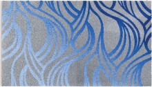 Badematte >MAYRA< in blue, 100% Polyacryl SUPERSOFT...