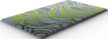 Badematte >MAYRA< in green, 100% Polyacryl SUPERSOFT - 100x60x1,8cm (LxBxH)