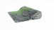 Badematte >MAYRA< in green, 100% Polyacryl SUPERSOFT - 120x70x1,8cm (LxBxH)