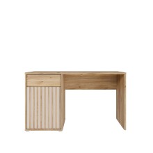 Schreibtisch >ARANK< in Mauvella Eiche Dekor / Sand...