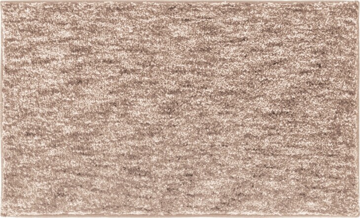 Badematte >MIRAGE< in taupe, 100% Polyester POWERSOFT - 100x60x2,7cm (LxBxH)