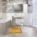 Badematte >MIRAGE< in curry, 100% Polyester POWERSOFT - 100x60x2,7cm (LxBxH)