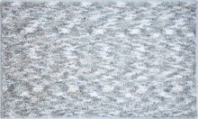 Badematte >MIRAGE< in silber, 100% Polyester...