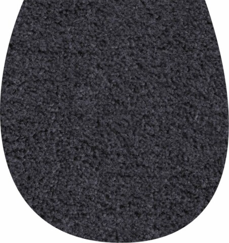 Badematte >WC-Deckel< in anthrazit, 100% Polyacryl SUPERSOFT - 50x47x1,7 (LxBxH)