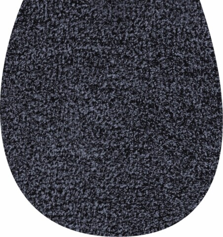 Badematte >WC-Deckel< in grau, 100% Polyacryl SUPERSOFT - 50x47x1,7cm (LxBxH)