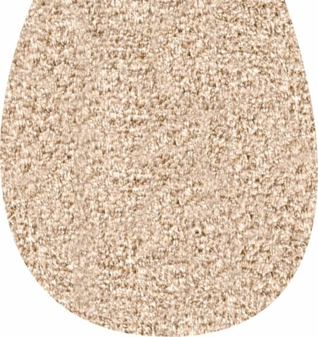 Badematte >WC-Deckel< in beige, 100% Polyacryl SUPERSOFT - 50x47x1,7cm (LxBxH)