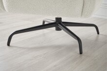Drehsessel >Tajo< Loungesessel 360° drehbar, creme - 75x70x74cm (BxHxT)