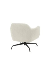Drehsessel >Tajo< Loungesessel 360° drehbar, creme - 75x70x74cm (BxHxT)