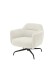 Drehsessel >Tajo< Loungesessel 360° drehbar, creme - 75x70x74cm (BxHxT)