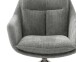 Drehsessel >PARKER< 360° drehbar, Loungesessel inkl. Hocker anthrazit - 76x83x79cm (BxHxT)