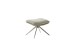Drehsessel >PARKER< 360° drehbar, Loungesessel inkl. Hocker cappuccino - 76x83x79cm (BxHxT)