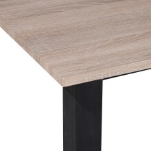 Esstisch >Duisburg< in Eicher Dekor braun, MDF - 120x76x80cm (BxHxT)