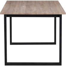 Esstisch >Luxembourg< in Eiche Dekor braun, MDF - 120x76x80cm (BxHxT)