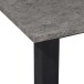 Esstisch >Duisburg< in Beton Dekor grau, MDF - 160x76x90cm (BxHxT)