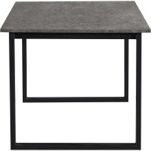 Esstisch >Luxembourg< in Beton Dekor grau, MDF - 160x76x90cm (BxHxT)