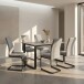 Esstisch >Luxembourg< in Beton Dekor grau, MDF - 160x76x90cm (BxHxT)
