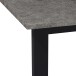 Esstisch >Luxembourg< in Beton Dekor grau, MDF - 160x76x90cm (BxHxT)