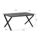 Esstisch >Istanbul< in Beton Dekor grau, MDF - 160x76x90cm (BxHxT)