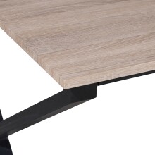 Esstisch >Istanbul< in Eiche Dekor braun, MDF - 160x76x90cm (BxHxT)